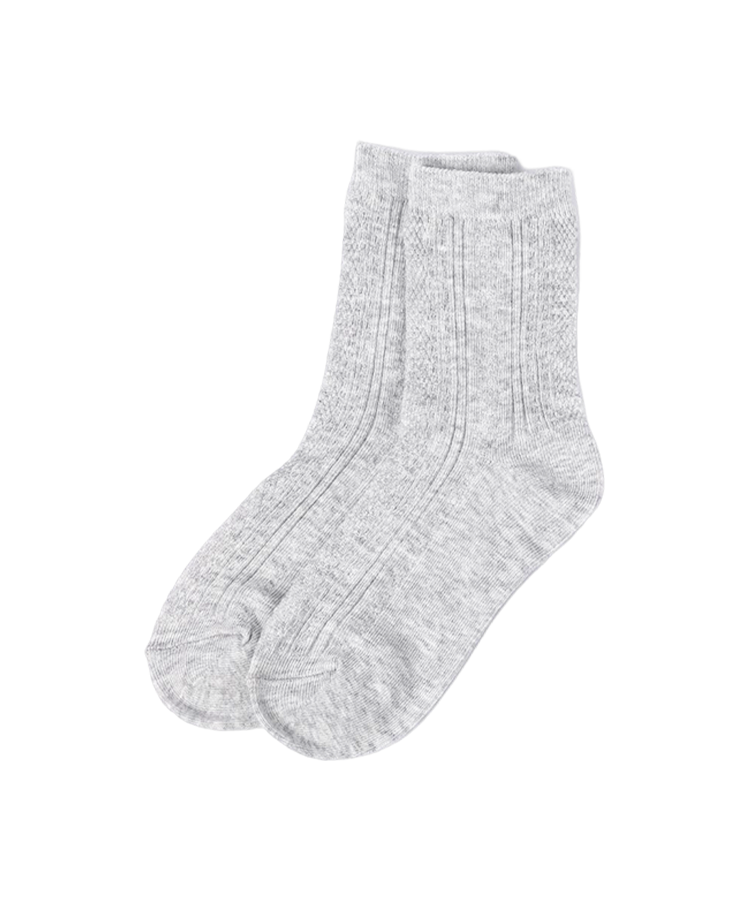 Chaussettes unies double cylindre pour femme
