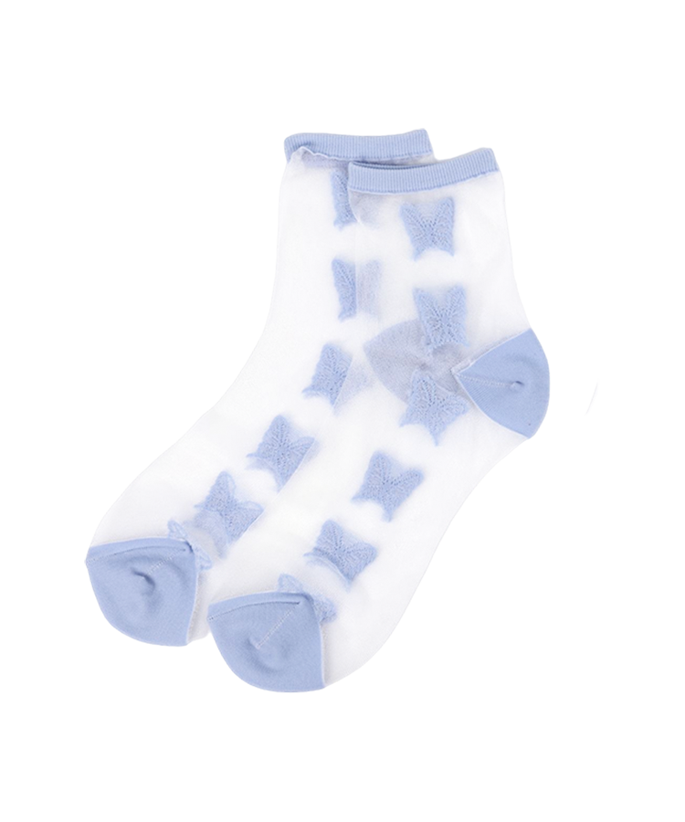 Chaussettes transparentes en soie pour femmes