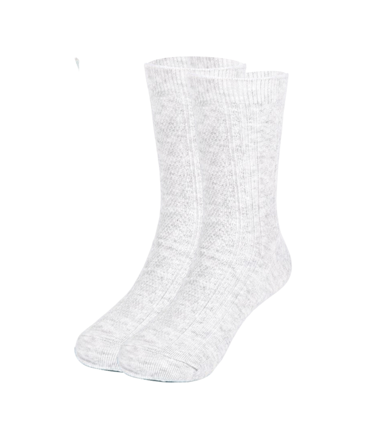 Chaussettes unies double cylindre pour femme