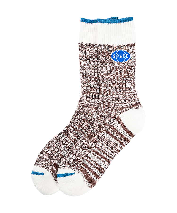 Chaussettes décontractées en coton à aiguille grossière pour adultes